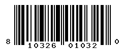 UPC barcode number 810326010320