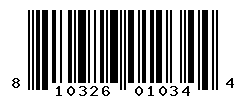 UPC barcode number 810326010344