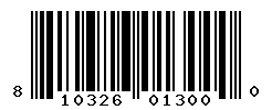 UPC barcode number 810326013000