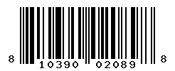 upc 810390020898 barcode image