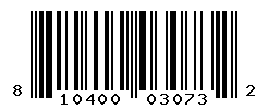 UPC barcode number 810400030732