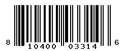 UPC barcode number 810400033146