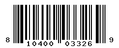 UPC barcode number 810400033269