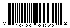 UPC barcode number 810400033702