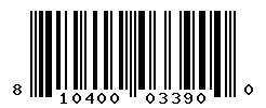 810400033900 barcode