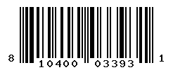 UPC barcode number 810400033931