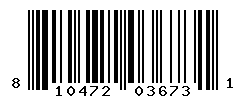 UPC barcode number 810472036731