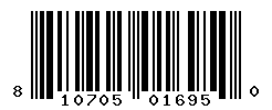 UPC barcode number 810705016950