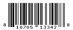UPC barcode number 810705133428