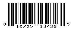 UPC barcode number 810705134395