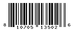 UPC barcode number 810705135026