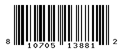 UPC barcode number 810705138812