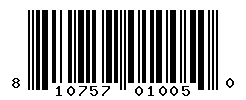 UPC barcode number 810757010050