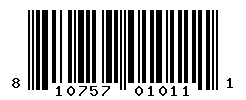 UPC barcode number 810757010111