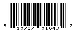 UPC barcode number 810757010432