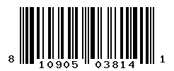 UPC barcode number 810905038141