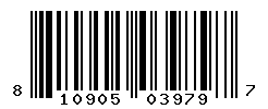 UPC barcode number 810905039797