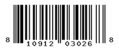 UPC barcode number 810912030268