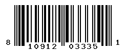 UPC barcode number 810912033351