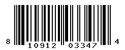 UPC barcode number 810912033474