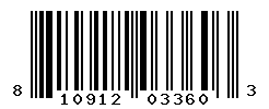 UPC barcode number 810912033603