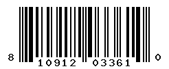 UPC barcode number 810912033610