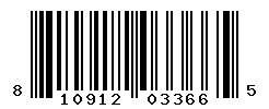 UPC barcode number 810912033665