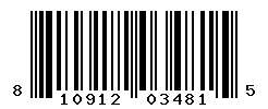 UPC barcode number 810912034815