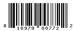 UPC barcode number 810979007722