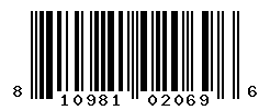 UPC barcode number 810981020696