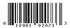 UPC barcode number 810981020733