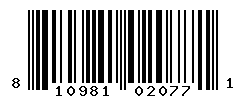 UPC barcode number 810981020771