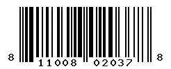 UPC barcode 811008020378