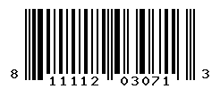 UPC barcode number 811112030713