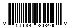 UPC barcode number 811184030598