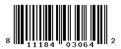 UPC barcode number 811184030642