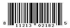 UPC barcode number 811213021825