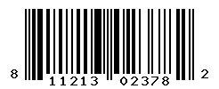 UPC barcode number 811213023782