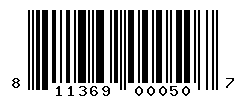 UPC barcode number 811369000507