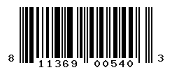 UPC barcode number 811369005403