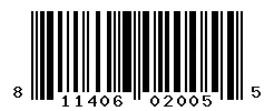 UPC barcode 811406020055