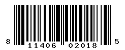 UPC barcode 811406020185