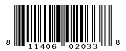 UPC 811406020338 barcode image