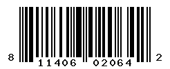 UPC barcode number 811406020642
