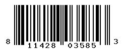 UPC barcode number 811428035853