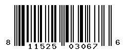 UPC barcode number 811525030676