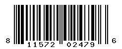 UPC barcode number 811572024796