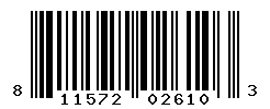 UPC barcode number 811572026103