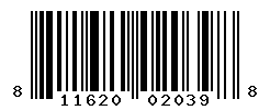 UPC barcode number 811620020398