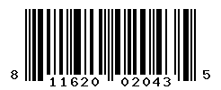 UPC barcode number 811620020435